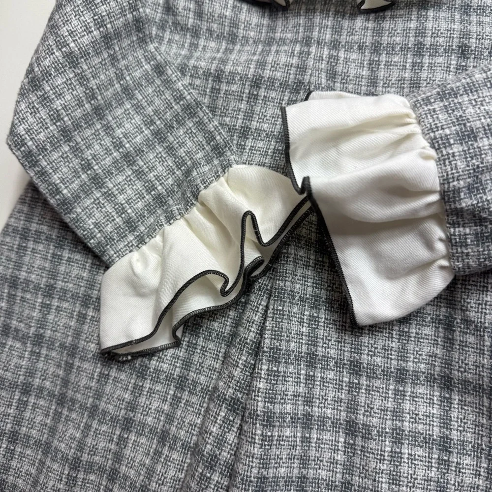 Bebe Sweeney plaid collared dress